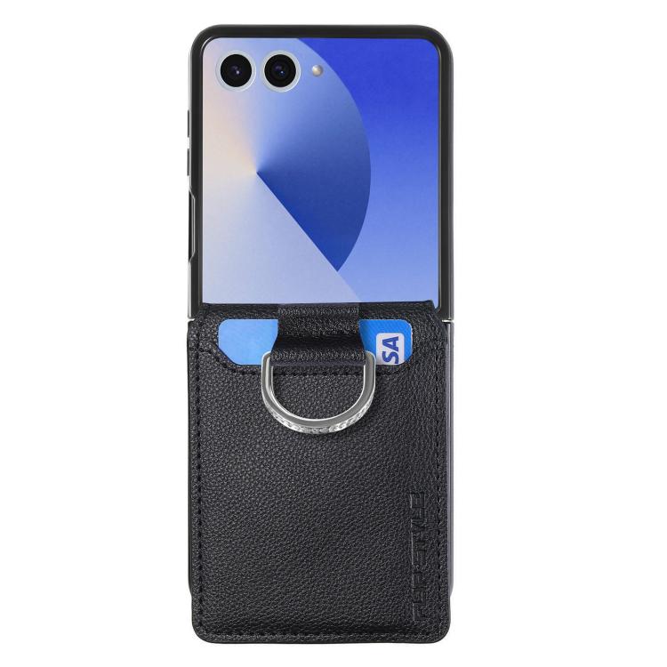 Litchi Texture Leather Ring Wallet Phone Case