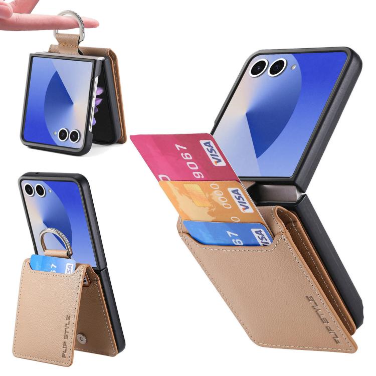 Litchi Texture Leather Ring Wallet Phone Case