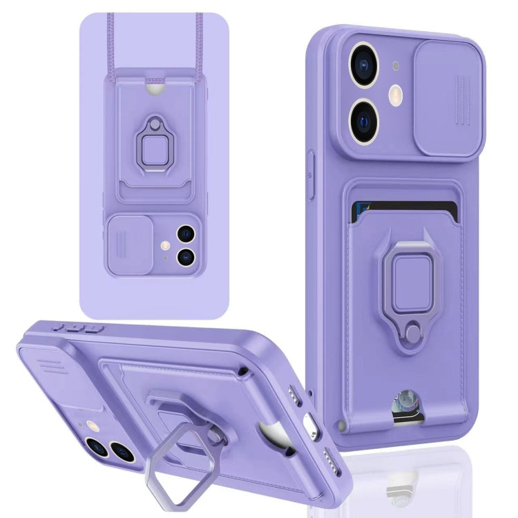 Sliding Camshield Magnetic Card Holder Silicone Phone Case, For iPhone 11, For iPhone 11 Pro, For iPhone XR, For iPhone XS Max