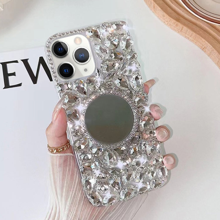 Mirror Handmade Bling Rhinestone PC Phone Case, For iPhone 12 Pro Max, For iPhone 12 Pro, For iPhone 12 mini, For iPhone 11 Pro Max, For iPhone 11, For iPhone 11 Pro