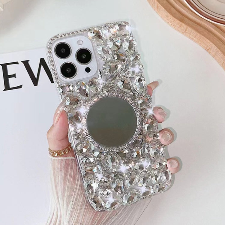 Mirror Handmade Bling Rhinestone PC Phone Case, For iPhone 16e, For iPhone 16 Pro Max, For iPhone 16 Pro, For iPhone 16 Plus, For iPhone 16, For iPhone 15 Pro Max