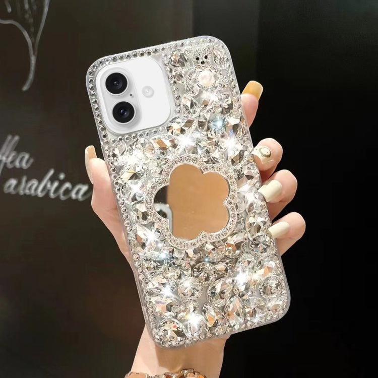 Mirror Handmade Bling Rhinestone PC Phone Case, For iPhone 16e, For iPhone 16 Pro Max, For iPhone 16 Pro, For iPhone 16 Plus, For iPhone 16, For iPhone 15 Pro Max
