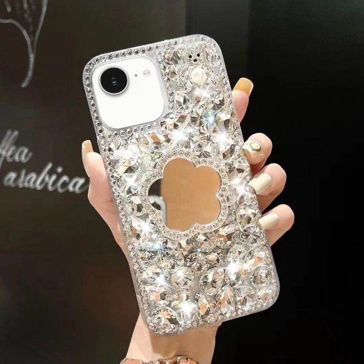 Mirror Handmade Bling Rhinestone PC Phone Case, For iPhone 16e, For iPhone 16 Pro Max, For iPhone 16 Pro, For iPhone 16 Plus, For iPhone 16, For iPhone 15 Pro Max