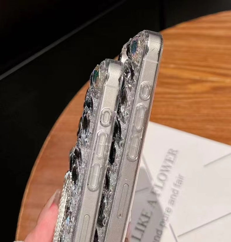 Mirror Handmade Bling Rhinestone PC Phone Case, For iPhone 14 Pro Max, For iPhone 13 Pro Max, For iPhone 13 Pro, For iPhone 13, For iPhone 13 mini, For iPhone 12