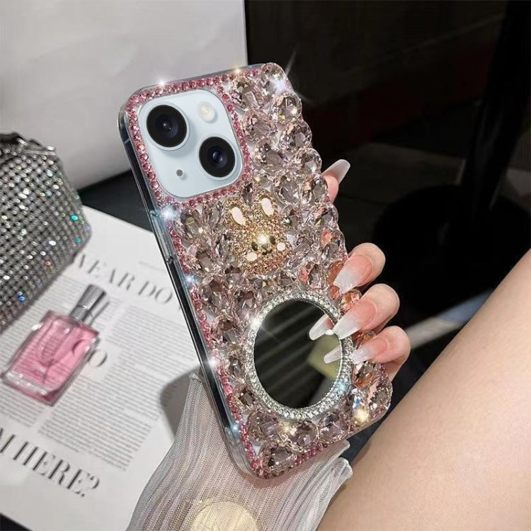 Diamond Mirror Rabbit Handmade PC Phone Case, For iPhone 15, For iPhone 14 Plus, For iPhone 14, For iPhone 14 Pro, For iPhone 14 Pro Max, For iPhone 13 Pro Max, For iPhone 13 Pro, For iPhone 13