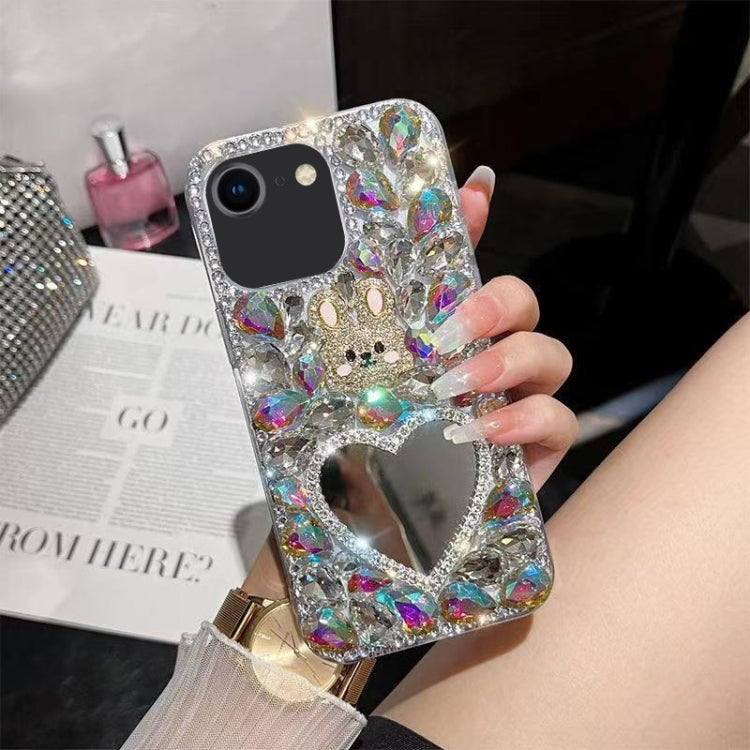 Diamond Mirror Rabbit Handmade PC Phone Case, For iPhone XR, For iPhone XS Max, For iPhone SE 2022 / 7 / 8, For iPhone X / XS, For iPhone 7 Plus / 8 Plus