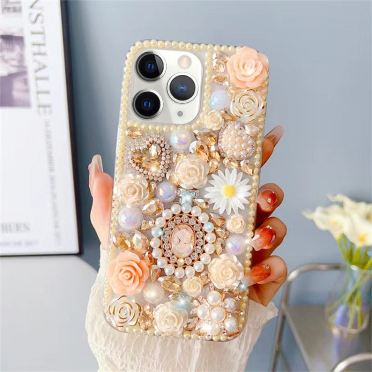Diamond Inlaid Rose PC Phone Case, For iPhone 12 Pro Max, For iPhone 12 Pro, For iPhone 12 mini, For iPhone 11 Pro Max, For iPhone 11, For iPhone 11 Pro