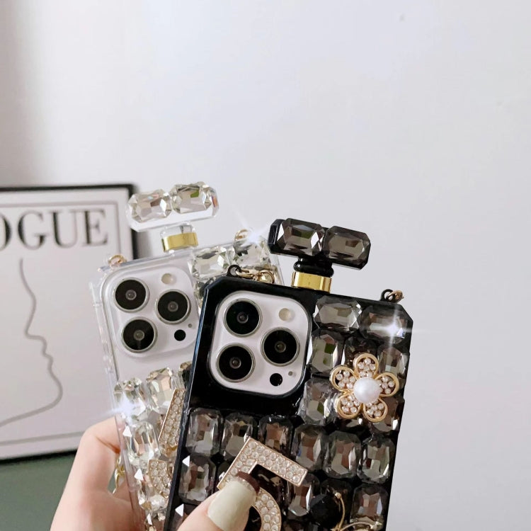 Crossbody Perfume Bottle Handmade Inlaid Diamond PC Phone Case, For iPhone 12 mini, For iPhone 11 Pro Max, For iPhone 11, For iPhone 11 Pro, For iPhone XR, For iPhone XS Max