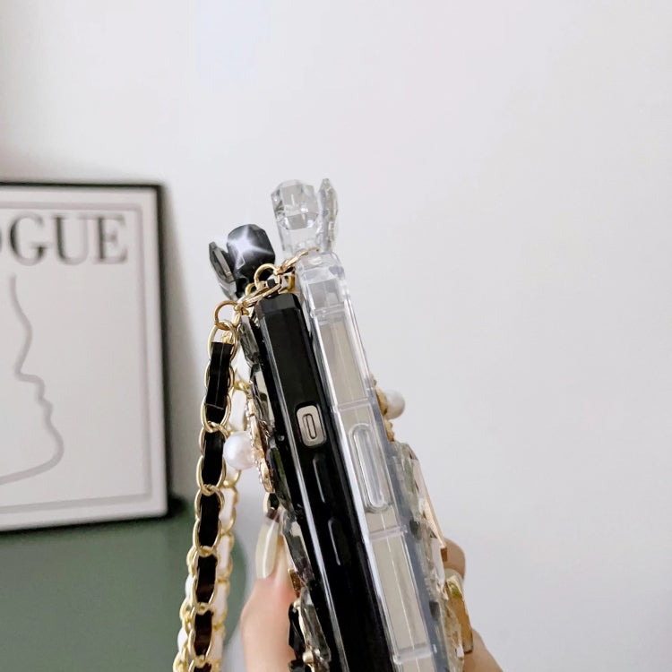 Crossbody Perfume Bottle Handmade Inlaid Diamond PC Phone Case, For iPhone 12 mini, For iPhone 11 Pro Max, For iPhone 11, For iPhone 11 Pro, For iPhone XR, For iPhone XS Max