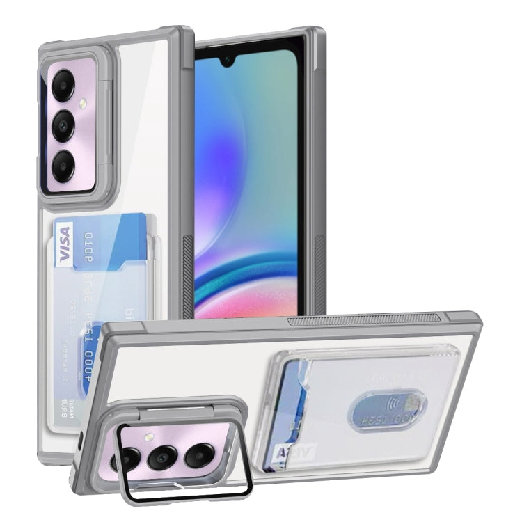 Card Bag Holder Acrylic Hybrid TPU Phone Case, For Samsung Galaxy A05s 4G, For Samsung Galaxy S23 FE 5G, For Samsung Galaxy A24