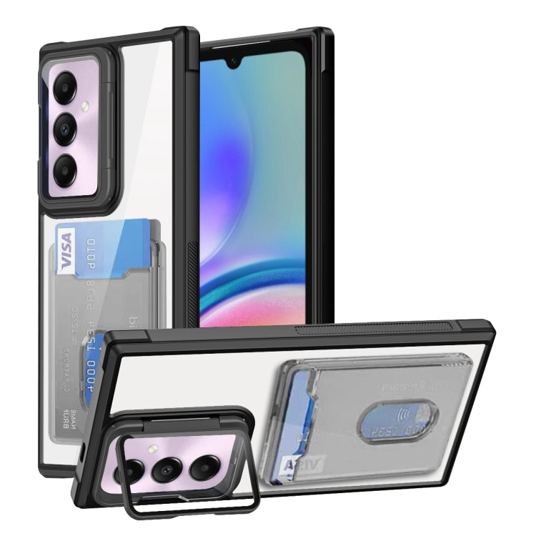 Card Bag Holder Acrylic Hybrid TPU Phone Case, For Samsung Galaxy A05s 4G, For Samsung Galaxy S23 FE 5G, For Samsung Galaxy A24