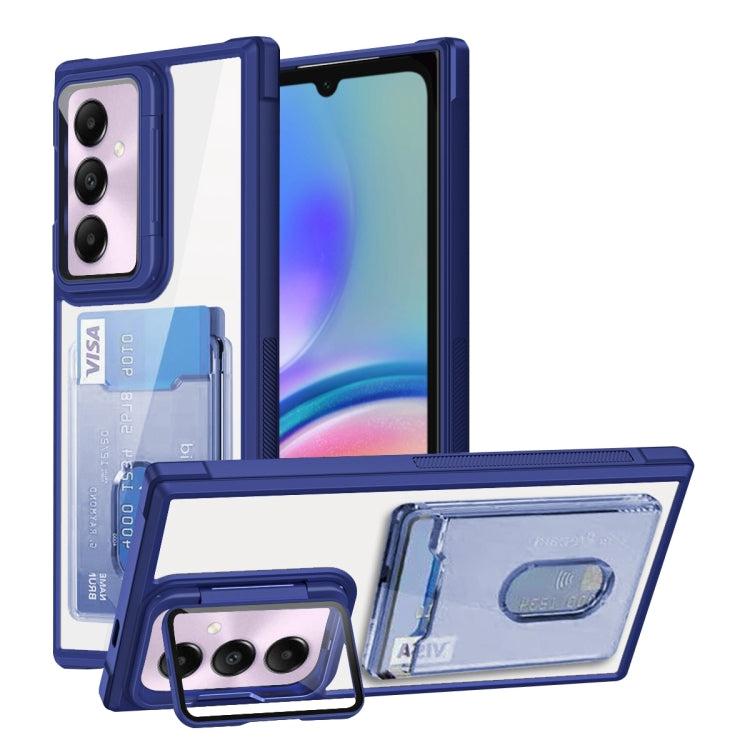 Card Bag Holder Acrylic Hybrid TPU Phone Case, For Samsung Galaxy A05s 4G, For Samsung Galaxy S23 FE 5G, For Samsung Galaxy A24