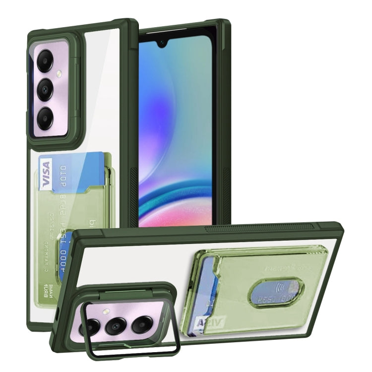 Card Bag Holder Acrylic Hybrid TPU Phone Case, For Samsung Galaxy A05s 4G, For Samsung Galaxy S23 FE 5G, For Samsung Galaxy A24