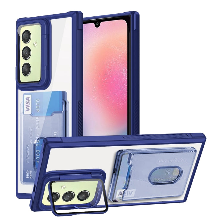 Card Bag Holder Acrylic Hybrid TPU Phone Case, For Samsung Galaxy A05s 4G, For Samsung Galaxy S23 FE 5G, For Samsung Galaxy A24