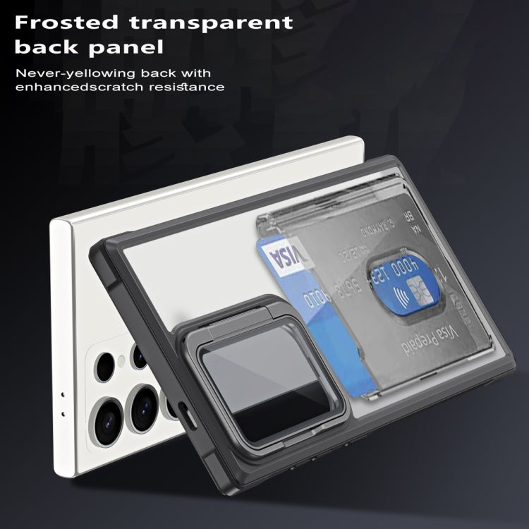 Card Bag Holder Acrylic Hybrid TPU Phone Case, For Samsung Galaxy A05s 4G, For Samsung Galaxy S23 FE 5G, For Samsung Galaxy A24