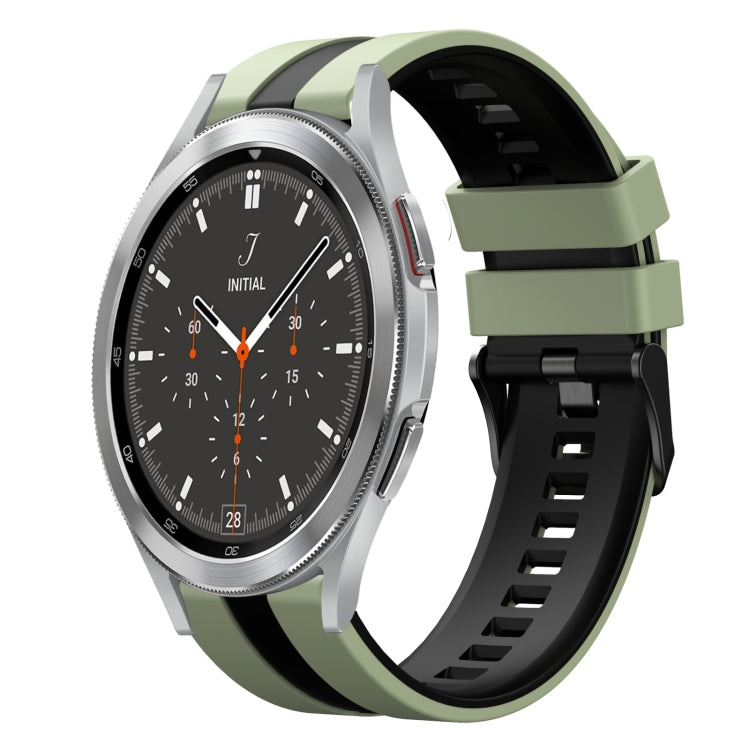 20mm Two Color Sports Silicone Watch Band, For Samsung Galaxy Watch 4 Classic 46mm