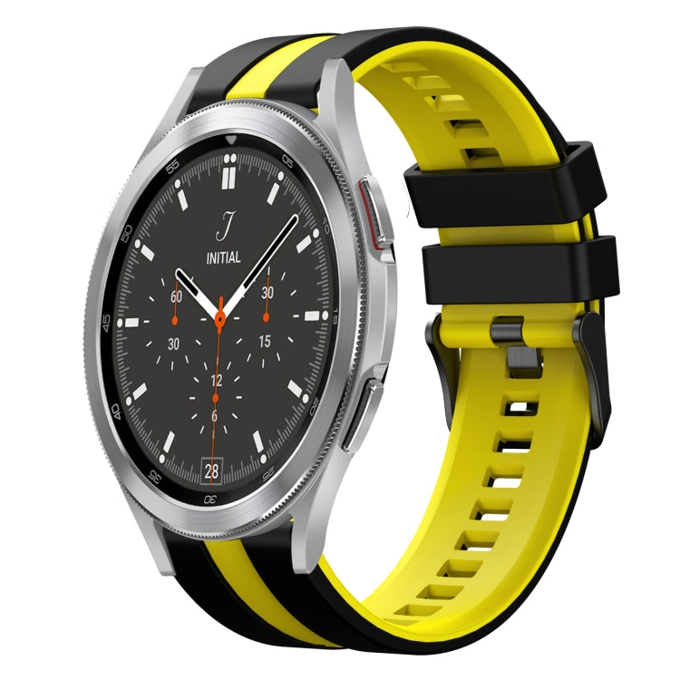 20mm Two Color Sports Silicone Watch Band, For Samsung Galaxy Watch 4 Classic 46mm