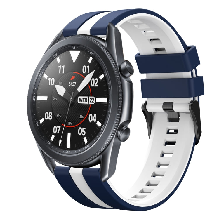 22mm Two Color Sports Silicone Watch Band, For Samsung Galaxy Watch3 45mm
