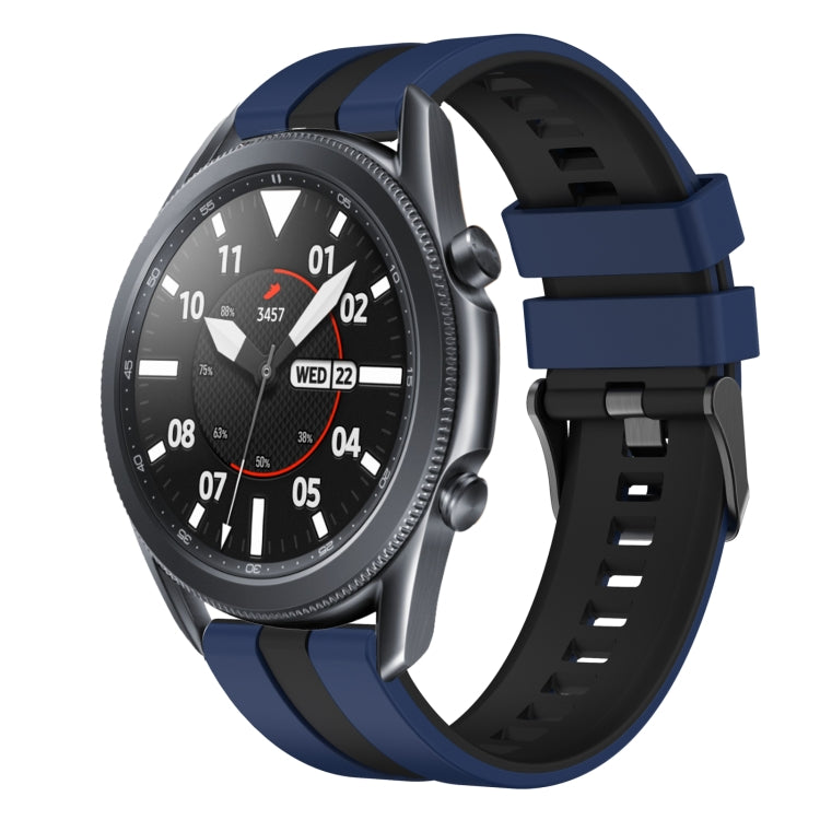 22mm Two Color Sports Silicone Watch Band, For Samsung Galaxy Watch3 45mm