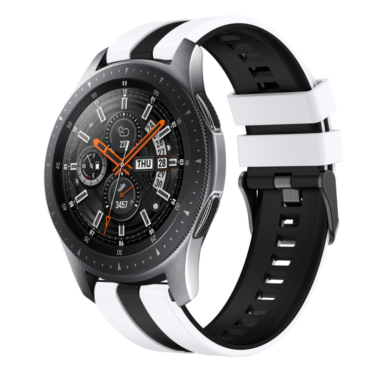 22mm Two Color Sports Silicone Watch Band, For Samsung Galaxy Watch 46mm