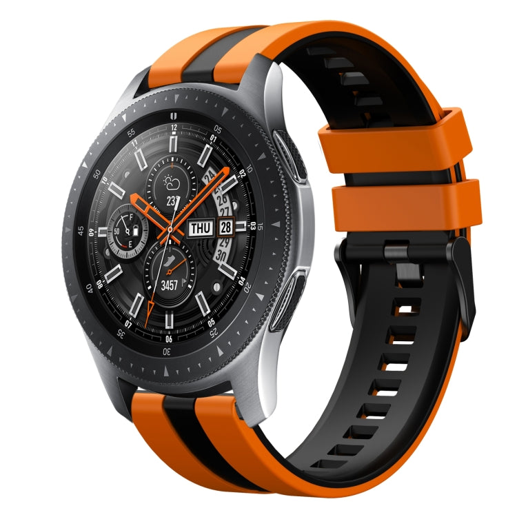 22mm Two Color Sports Silicone Watch Band, For Samsung Galaxy Watch 46mm