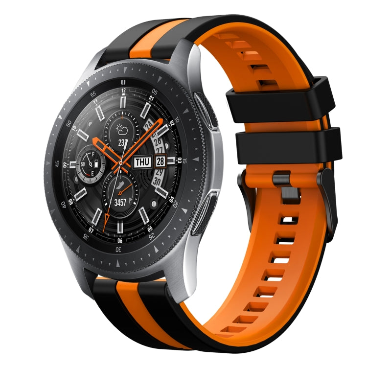 22mm Two Color Sports Silicone Watch Band, For Samsung Galaxy Watch 46mm