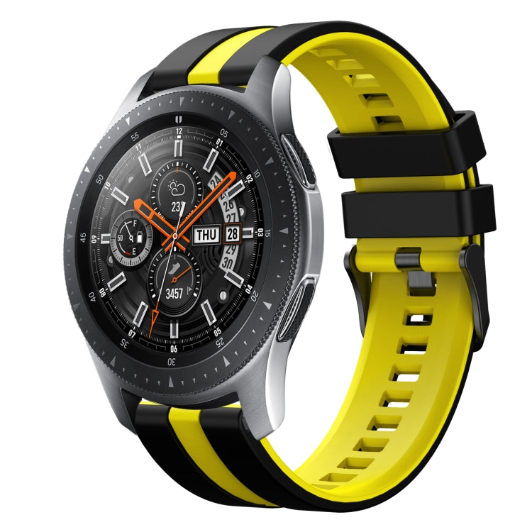 22mm Two Color Sports Silicone Watch Band, For Samsung Galaxy Watch 46mm