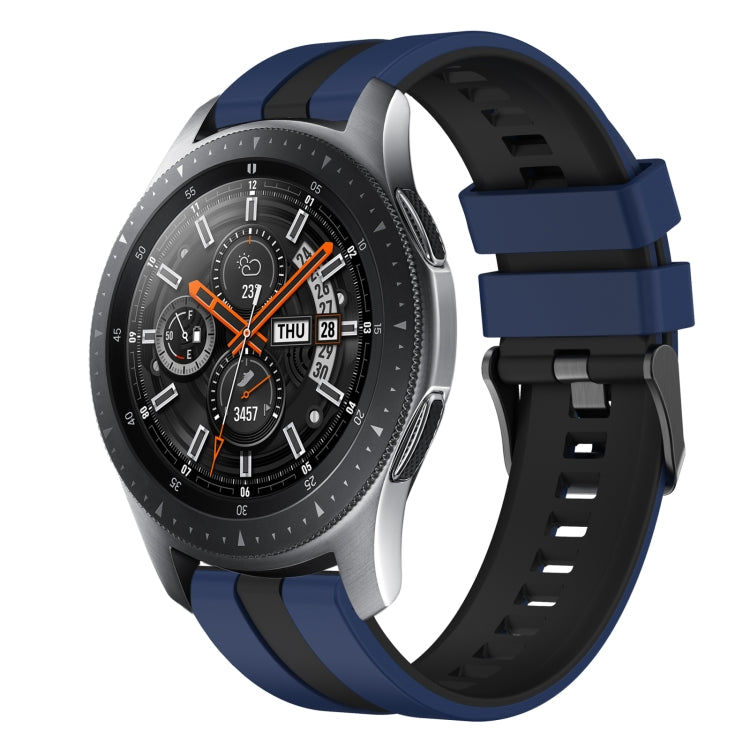 22mm Two Color Sports Silicone Watch Band, For Samsung Galaxy Watch 46mm