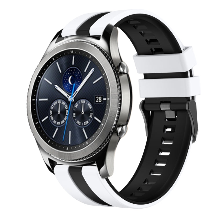 22mm Two Color Sports Silicone Watch Band, For Samsung Gear S3 Classic