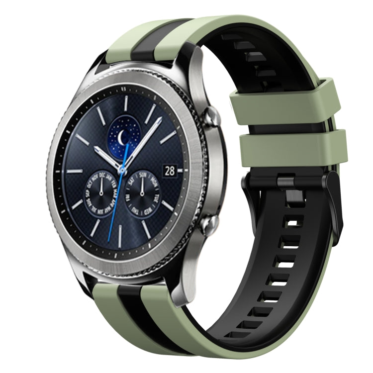 22mm Two Color Sports Silicone Watch Band, For Samsung Gear S3 Classic