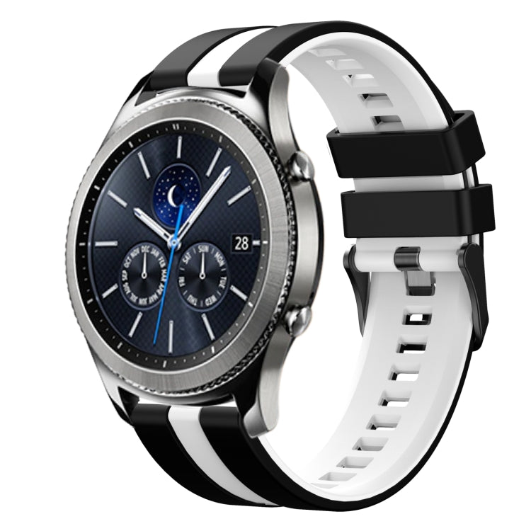 22mm Two Color Sports Silicone Watch Band, For Samsung Gear S3 Classic