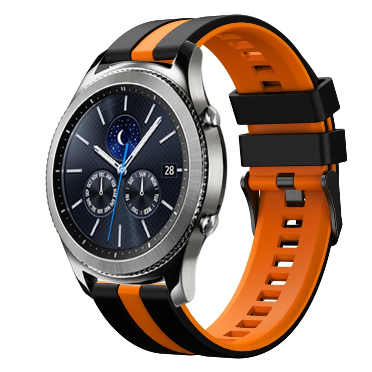 22mm Two Color Sports Silicone Watch Band, For Samsung Gear S3 Classic