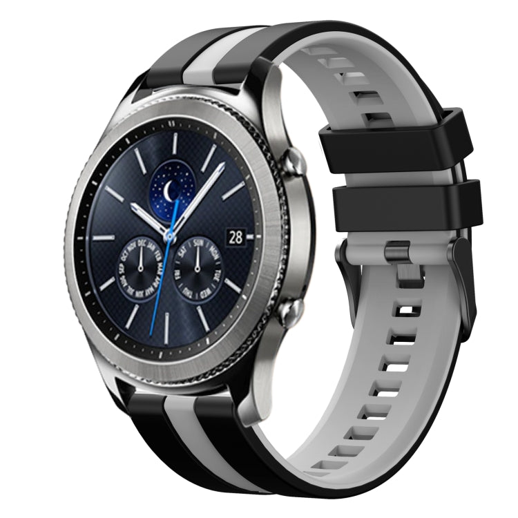 22mm Two Color Sports Silicone Watch Band, For Samsung Gear S3 Classic