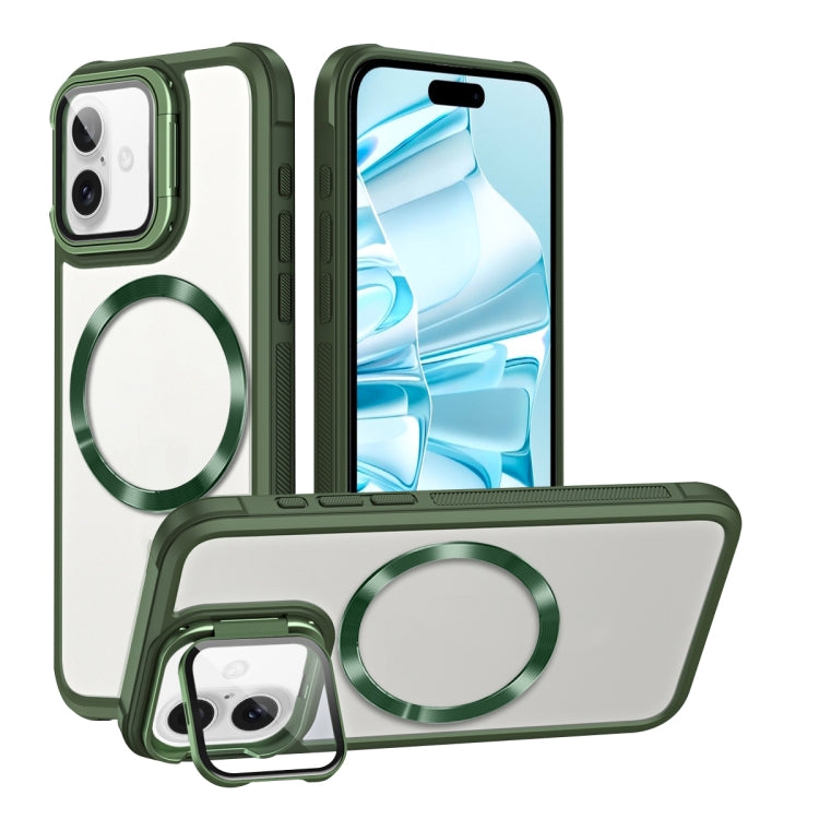 CD-grain Magsafe Acrylic Hybrid TPU Phone Case, For iPhone 16 Pro, For iPhone 16 Plus, For iPhone 16, For iPhone 14 Pro Max