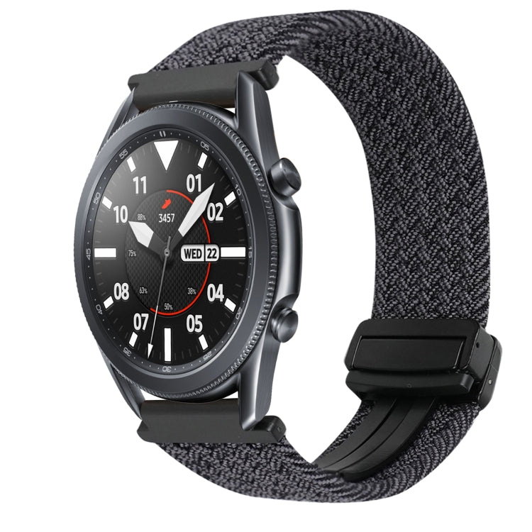 22mm Magnetic Buckle Braided Watch Band, For Samsung Galaxy Watch 3 45mm