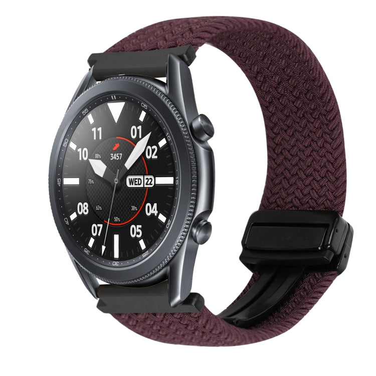 22mm Magnetic Buckle Braided Watch Band, For Samsung Galaxy Watch 3 45mm