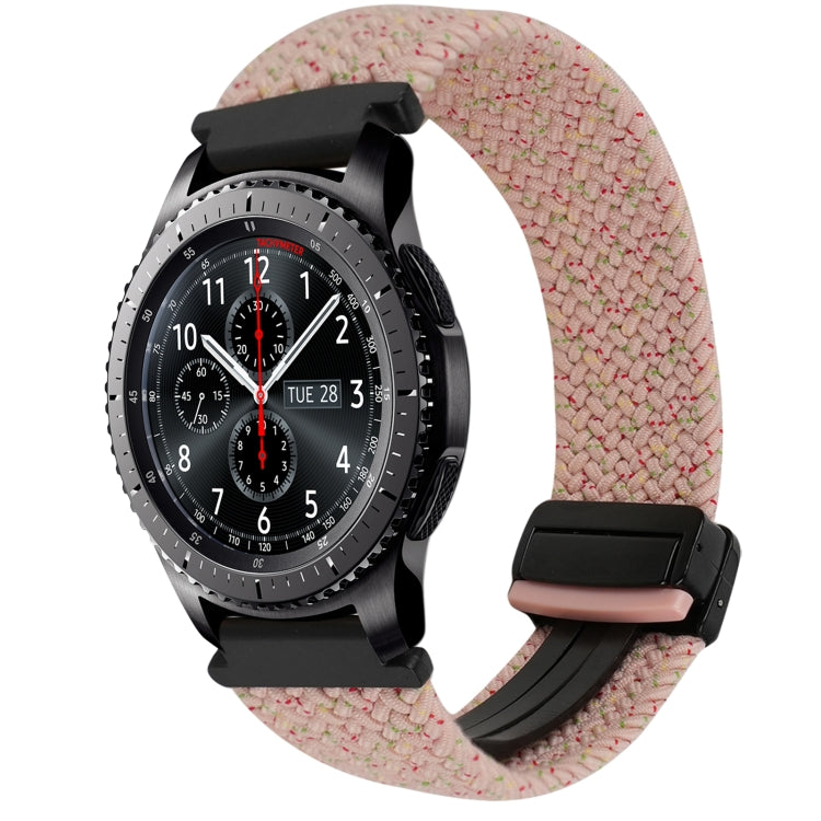 22mm Magnetic Buckle Braided Watch Band, For Samsung Galaxy Gear S3 Frontier