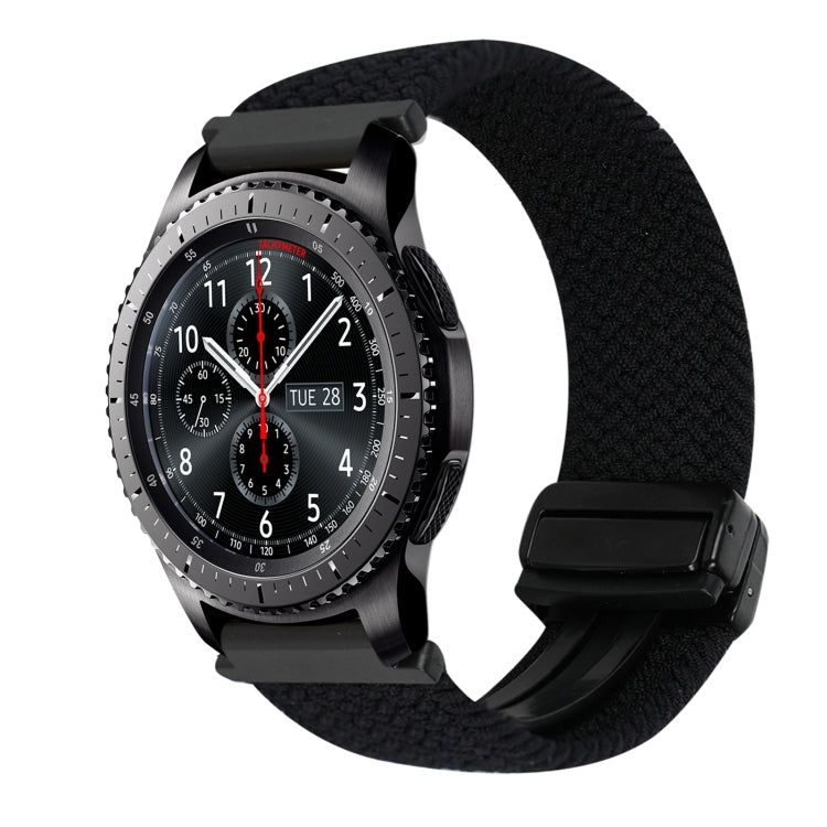 22mm Magnetic Buckle Braided Watch Band, For Samsung Galaxy Gear S3 Frontier