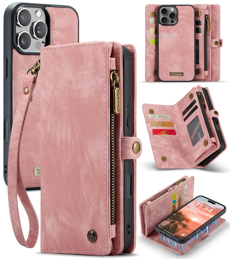 CaseMe 008 Detachable Multifunctional Leather Phone Case, For iPhone 16e, For iPhone 16 Pro Max, For iPhone 16 Pro, For iPhone 16 Plus