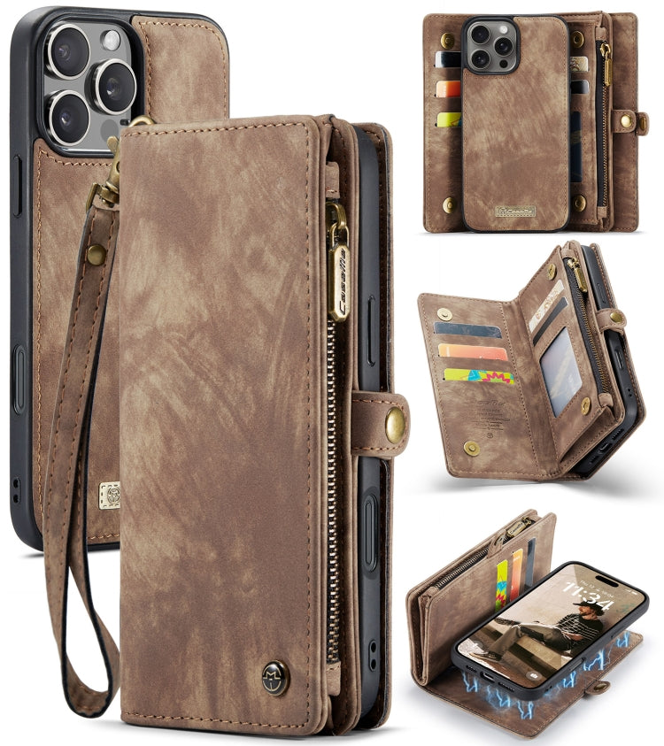 CaseMe 008 Detachable Multifunctional Leather Phone Case, For iPhone 16e, For iPhone 16 Pro Max, For iPhone 16 Pro, For iPhone 16 Plus
