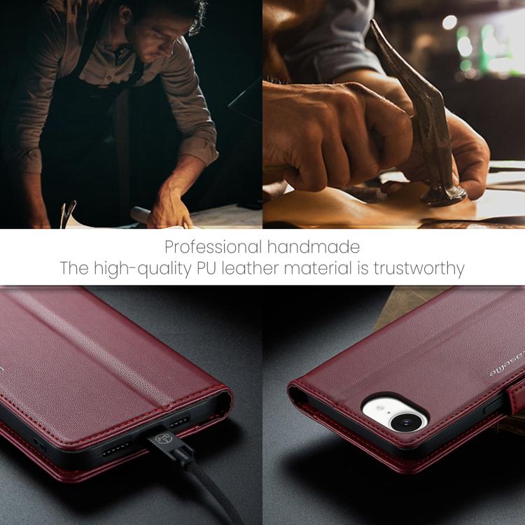 CaseMe 023 Butterfly Buckle Litchi Texture RFID Anti-theft Leather Phone Case