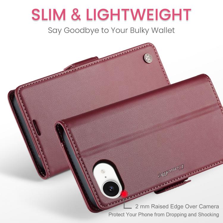 CaseMe 023 Butterfly Buckle Litchi Texture RFID Anti-theft Leather Phone Case