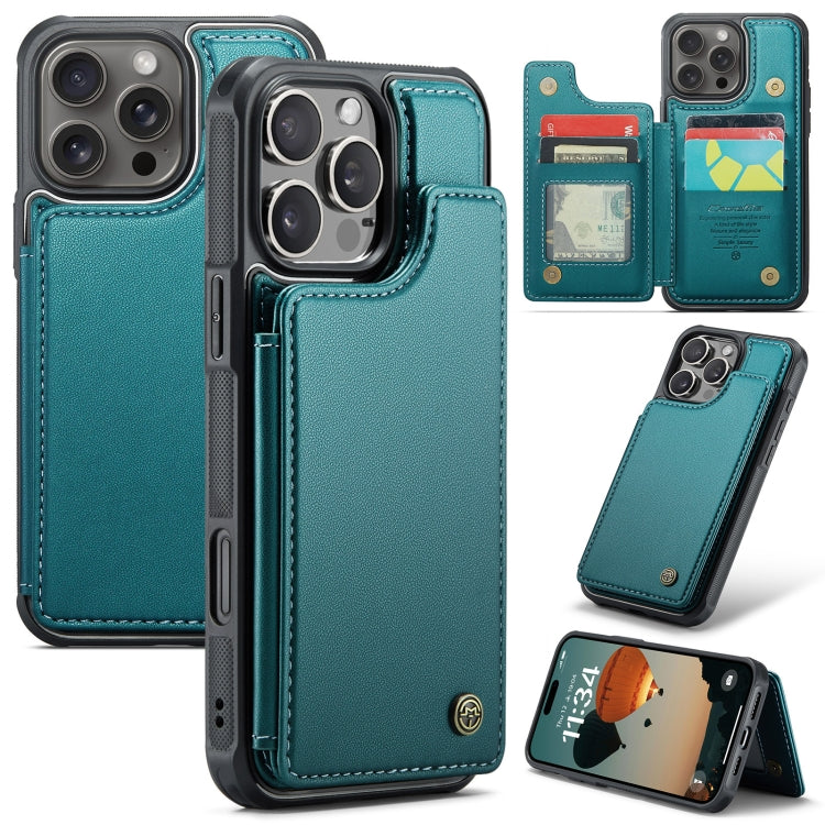 CaseMe C22 Card Slots Holder RFID Anti-theft Phone Case, For iPhone 16e, For iPhone 16 Pro Max, For iPhone 16 Pro, For iPhone 16 Plus