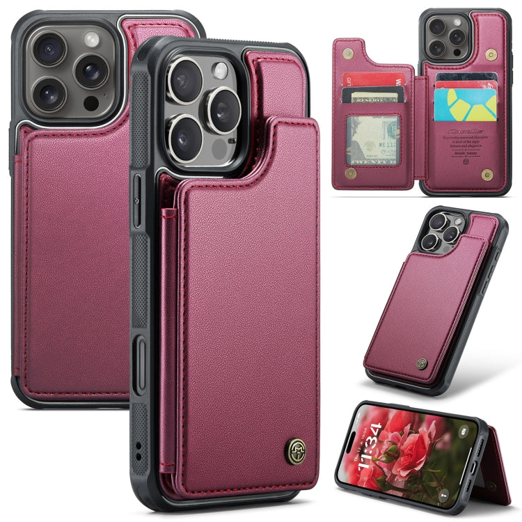 CaseMe C22 Card Slots Holder RFID Anti-theft Phone Case, For iPhone 16e, For iPhone 16 Pro Max, For iPhone 16 Pro, For iPhone 16 Plus