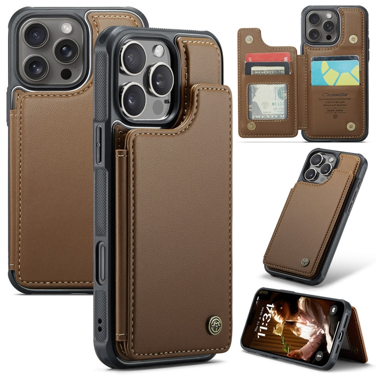 CaseMe C22 Card Slots Holder RFID Anti-theft Phone Case, For iPhone 16e, For iPhone 16 Pro Max, For iPhone 16 Pro, For iPhone 16 Plus