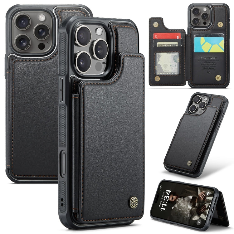 CaseMe C22 Card Slots Holder RFID Anti-theft Phone Case, For iPhone 16e, For iPhone 16 Pro Max, For iPhone 16 Pro, For iPhone 16 Plus