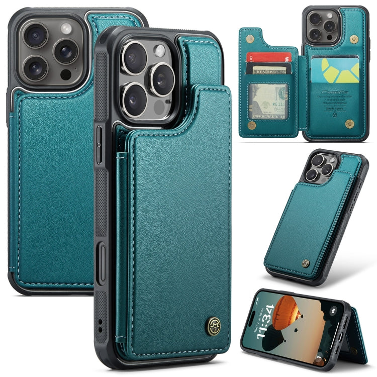 CaseMe C22 Card Slots Holder RFID Anti-theft Phone Case, For iPhone 16e, For iPhone 16 Pro Max, For iPhone 16 Pro, For iPhone 16 Plus