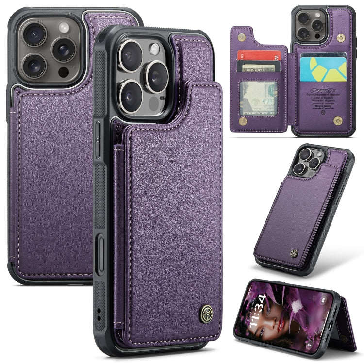 CaseMe C22 Card Slots Holder RFID Anti-theft Phone Case, For iPhone 16e, For iPhone 16 Pro Max, For iPhone 16 Pro, For iPhone 16 Plus