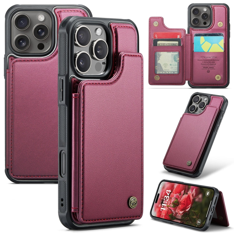 CaseMe C22 Card Slots Holder RFID Anti-theft Phone Case, For iPhone 16e, For iPhone 16 Pro Max, For iPhone 16 Pro, For iPhone 16 Plus