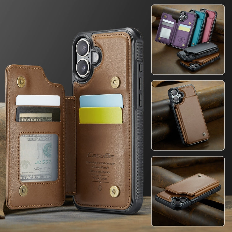 CaseMe C22 Card Slots Holder RFID Anti-theft Phone Case, For iPhone 16
